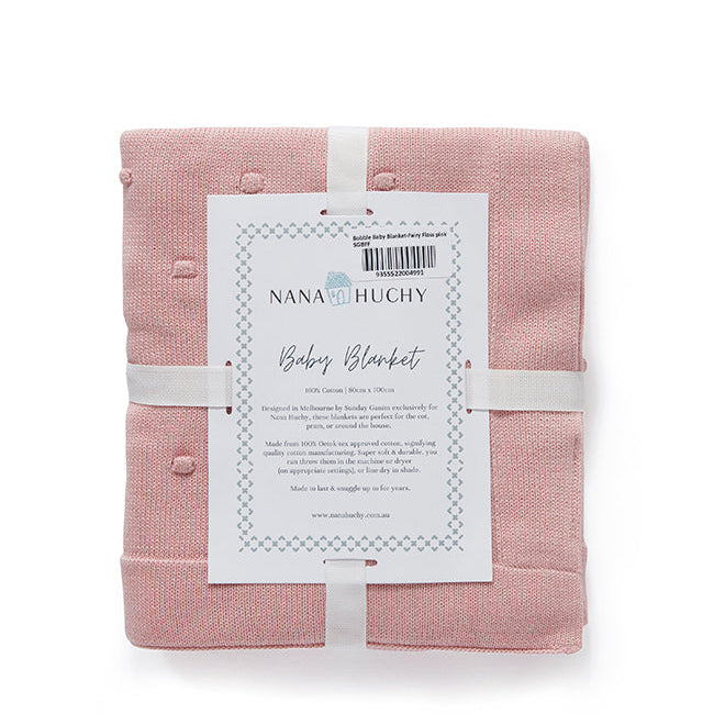 Bobble Baby Blanket - Fairy Floss Pink