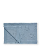 Pointelle Baby Blanket - Baby Blue