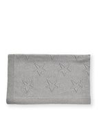 Pointelle Baby Blanket - Sky Grey