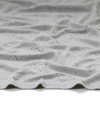 Pointelle Baby Blanket - Sky Grey