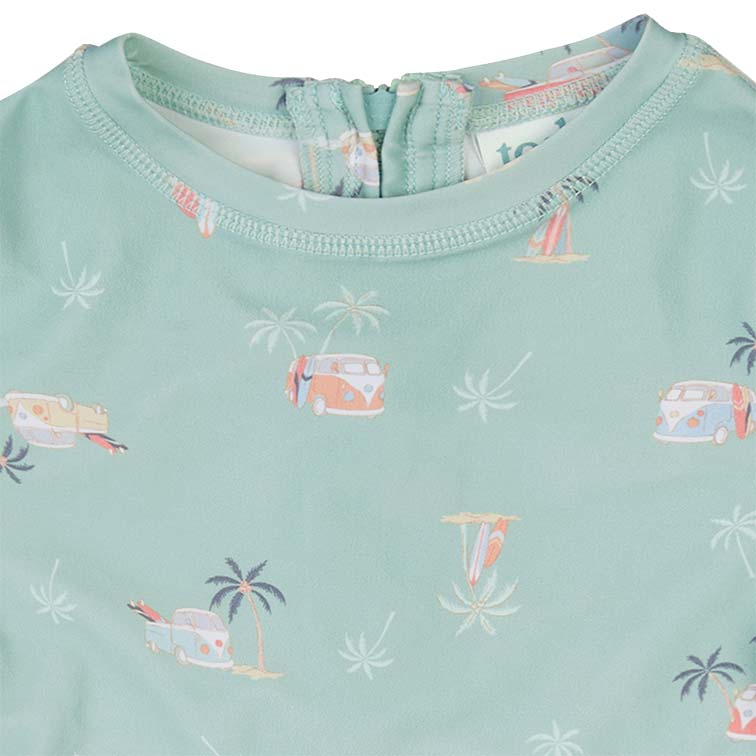 Toshi Swim Kids Rashie Long Sleeve Half Zip - Uluwatu