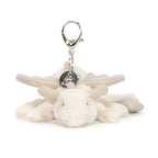 Jellycat Snow Dragon Bag Charm