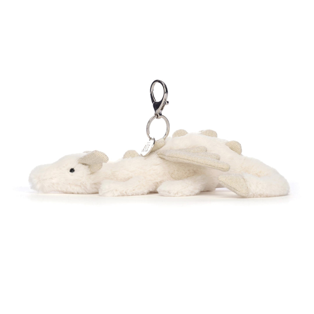 Jellycat Snow Dragon Bag Charm