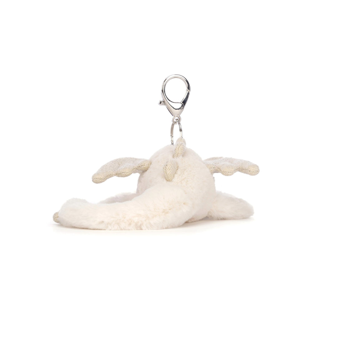 Jellycat Snow Dragon Bag Charm