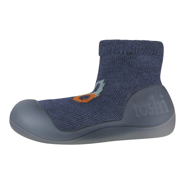 Toshi Organic Hybrid Walking Socks - Jacquard / Earthmover