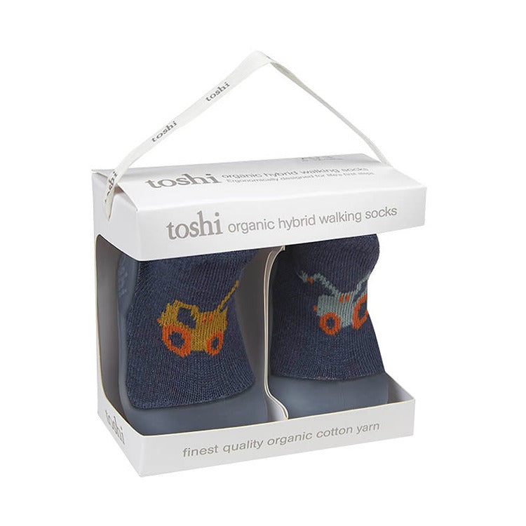 Toshi Organic Hybrid Walking Socks - Jacquard / Earthmover