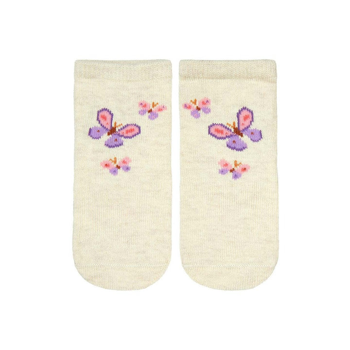 Toshi Organic Socks Ankle - Jacquard / Butterfly Bliss