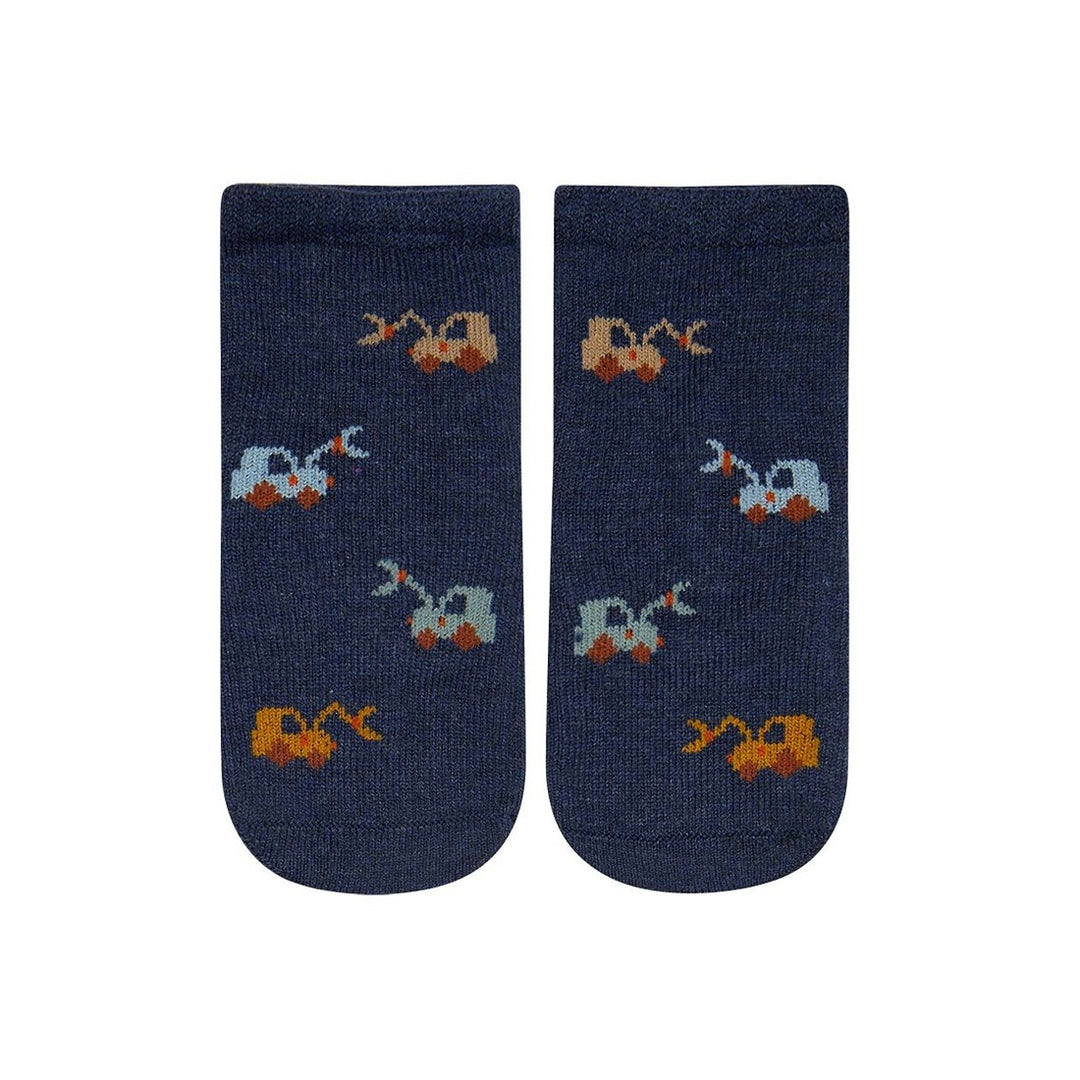Toshi Organic Socks Ankle - Jacquard / Earthmover