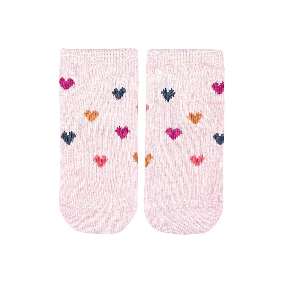 Toshi Organic Ankle Jacquard Socks - Hearts