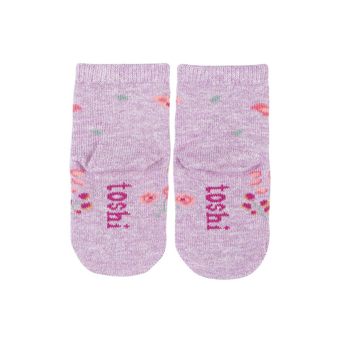 Organic Ankle Jacquard Socks - Lavandula
