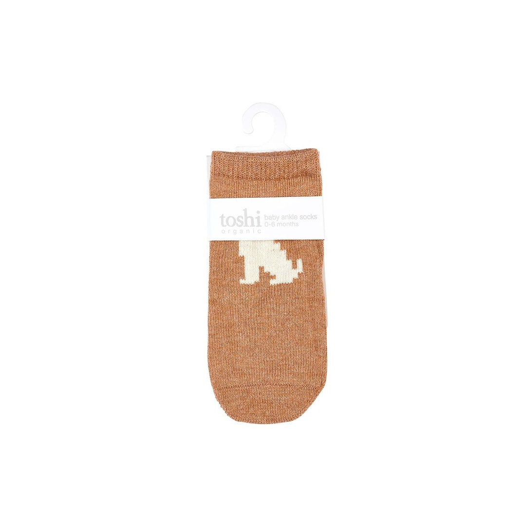 Toshi Organic Ankle Jacquard Socks - Puppy