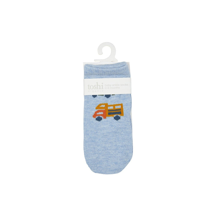 Toshi Organic Socks Ankle - Jacquard / Road Trip