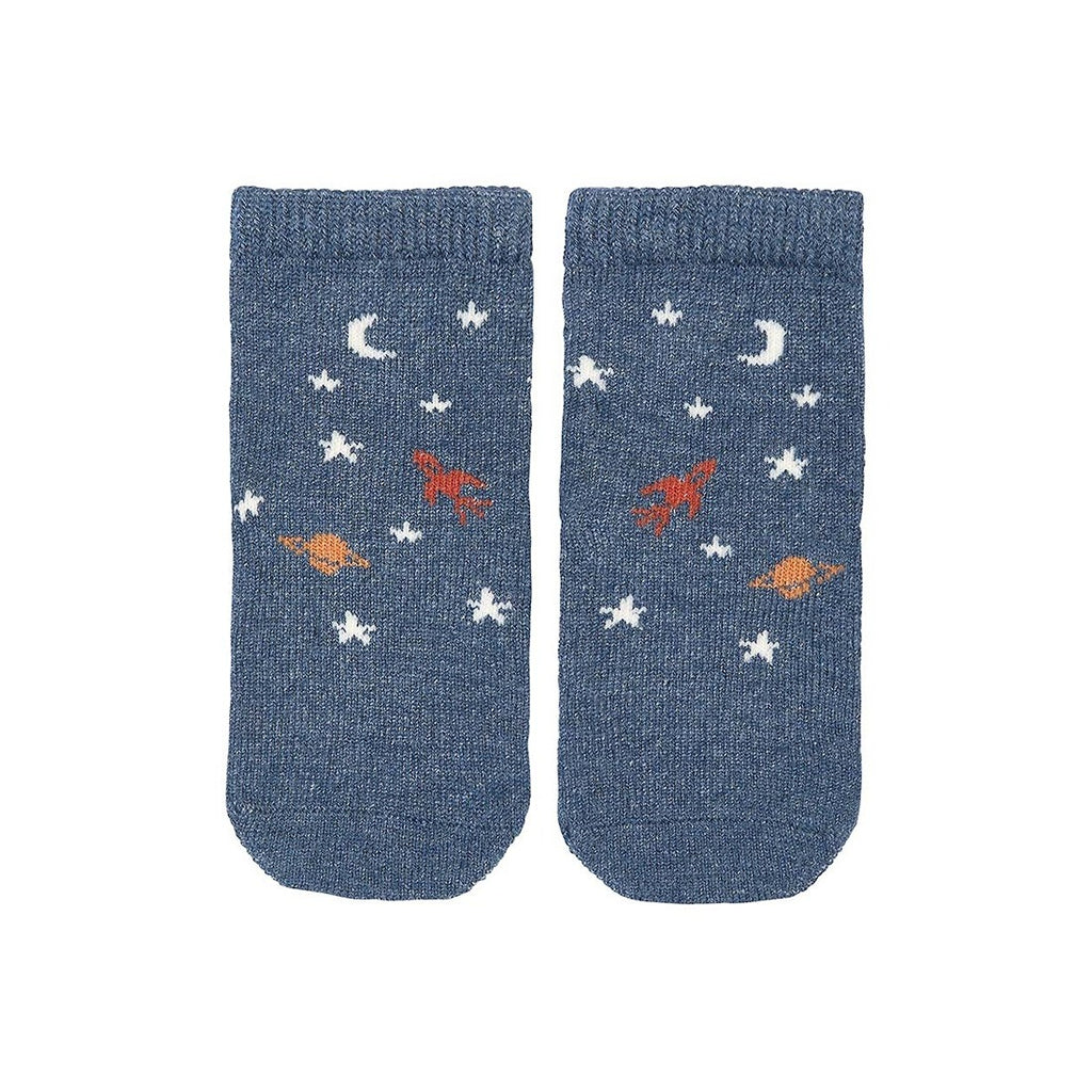 Organic Ankle Jacquard Socks - Space Race
