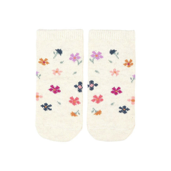Toshi Organic Ankle Jacquard Socks - Wild Flowers