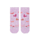 Organic Knee Jacquard Socks - Lavandula