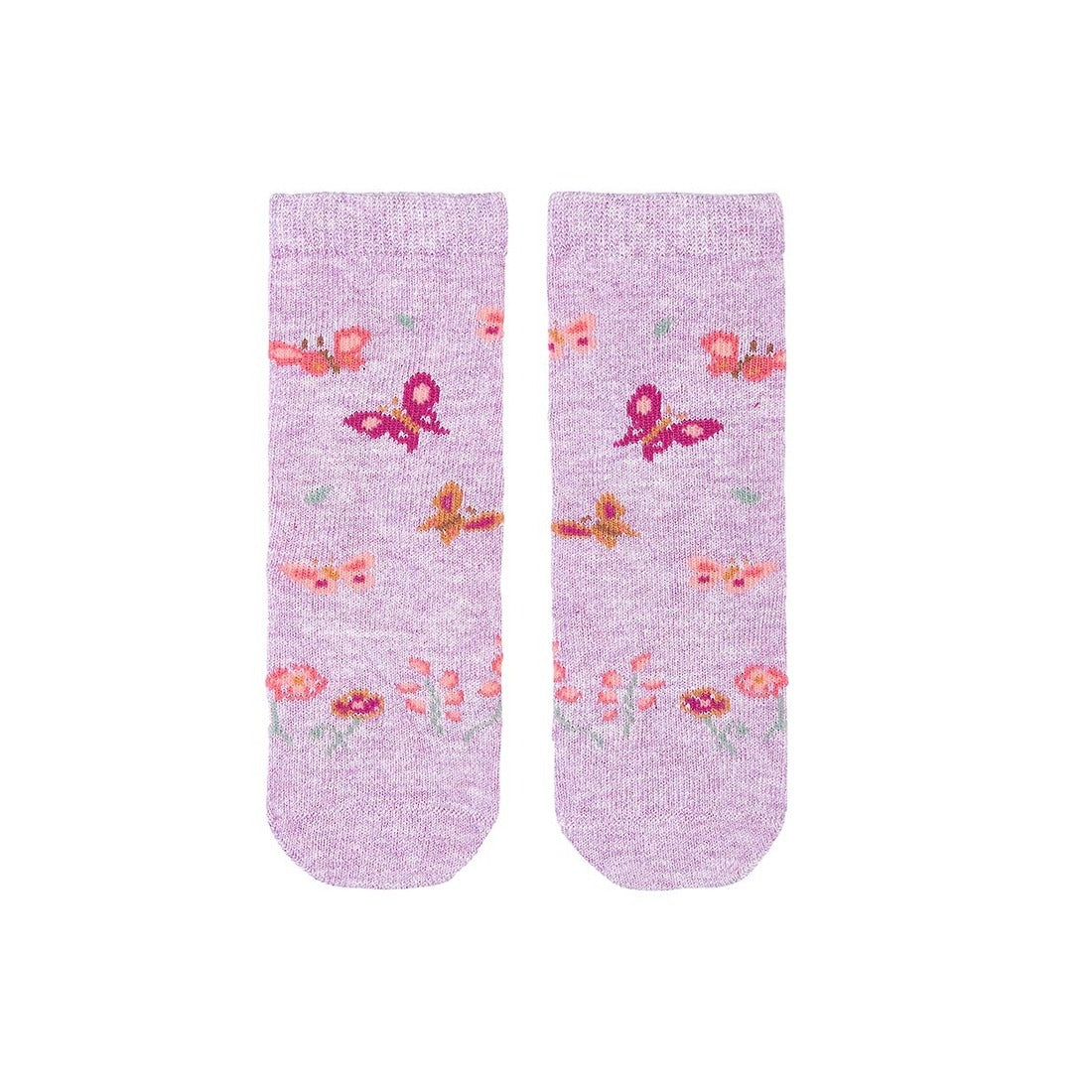 Organic Knee Jacquard Socks - Lavandula