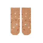 Organic Knee Jacquard Socks - Maple Leaves