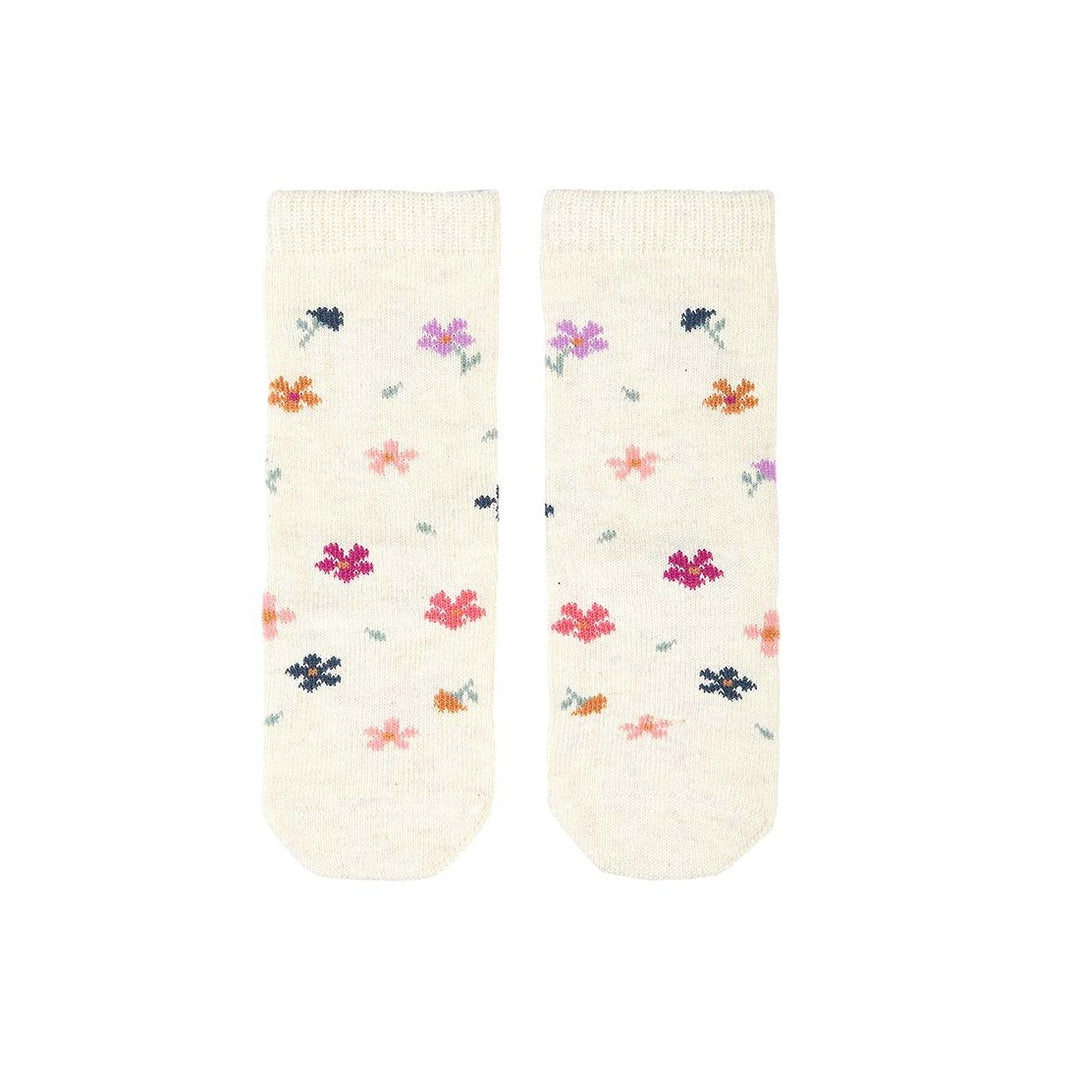 Toshi Organic Knee Jacquard Socks - Wild Flowers