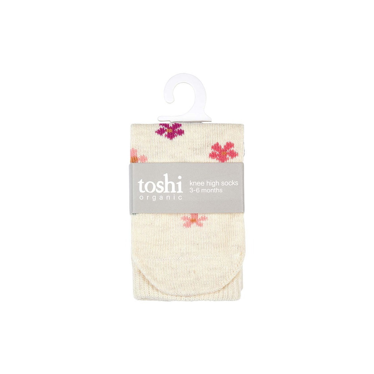 Organic Knee Jacquard Socks - Wild Flowers