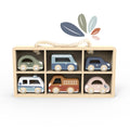 Car Display Case - 6 Vehicles Included