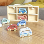 Car Display Case - 6 Vehicles Included