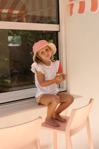 Strawberry Frayed Bucket Hat