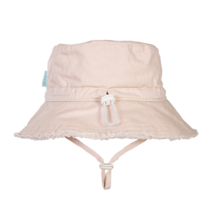 Acorn Vanilla Frayed Bucket Hat