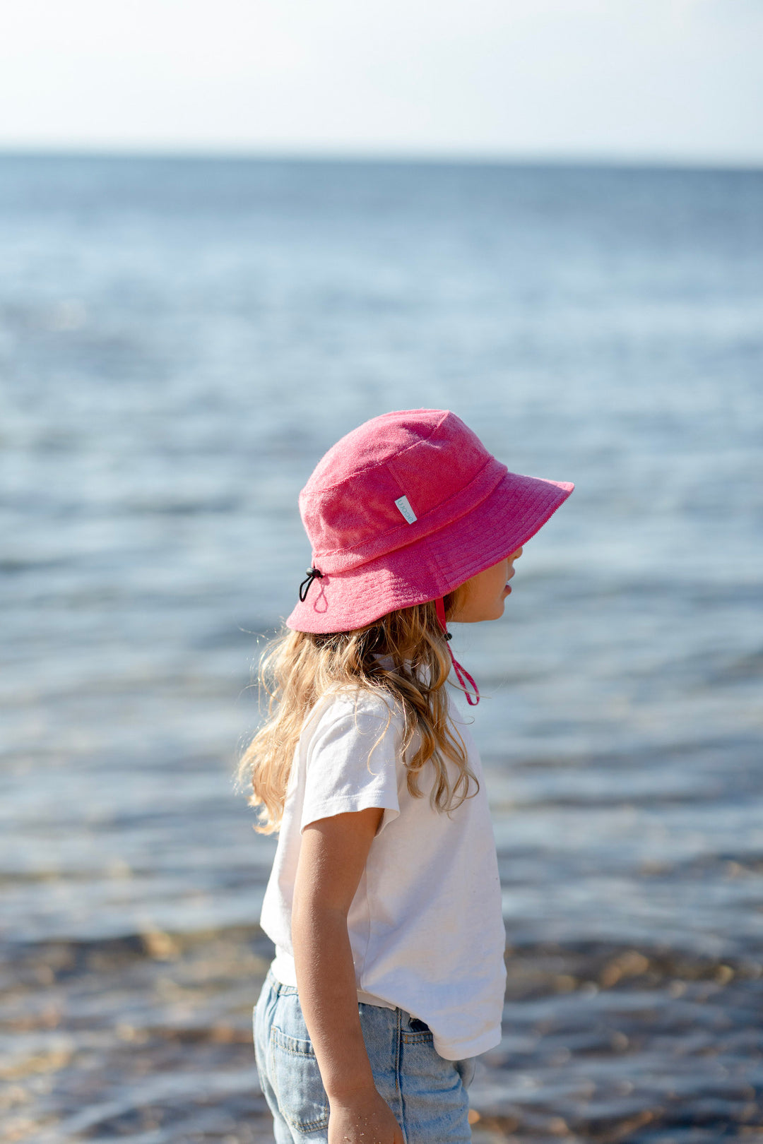 Acorn Pink Terry Towelling Bucket Hat