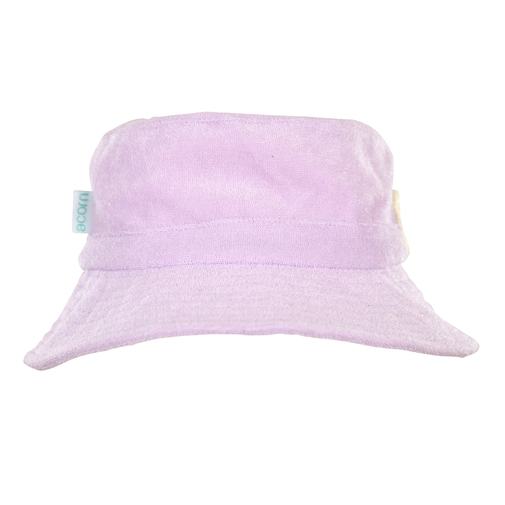 Acorn Lavender Terry Towelling Bucket Hat