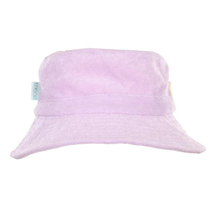 Acorn Lavender Terry Towelling Bucket Hat