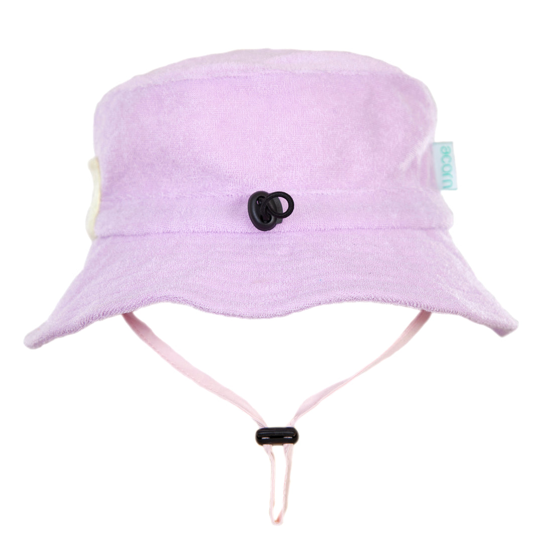 Acorn Lavender Terry Towelling Bucket Hat