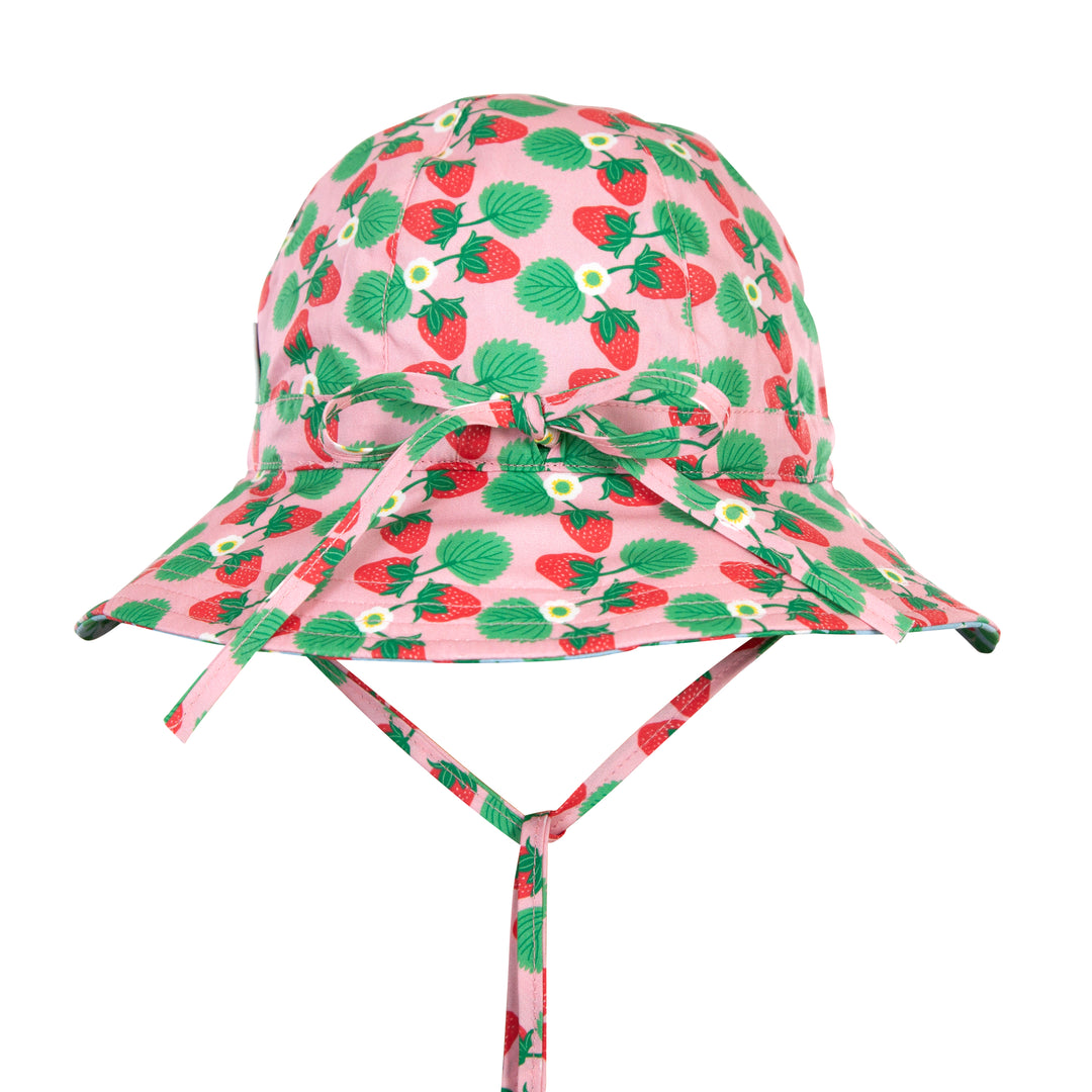 Acorn Wide Brim Reversible Sunhat - Strawberry