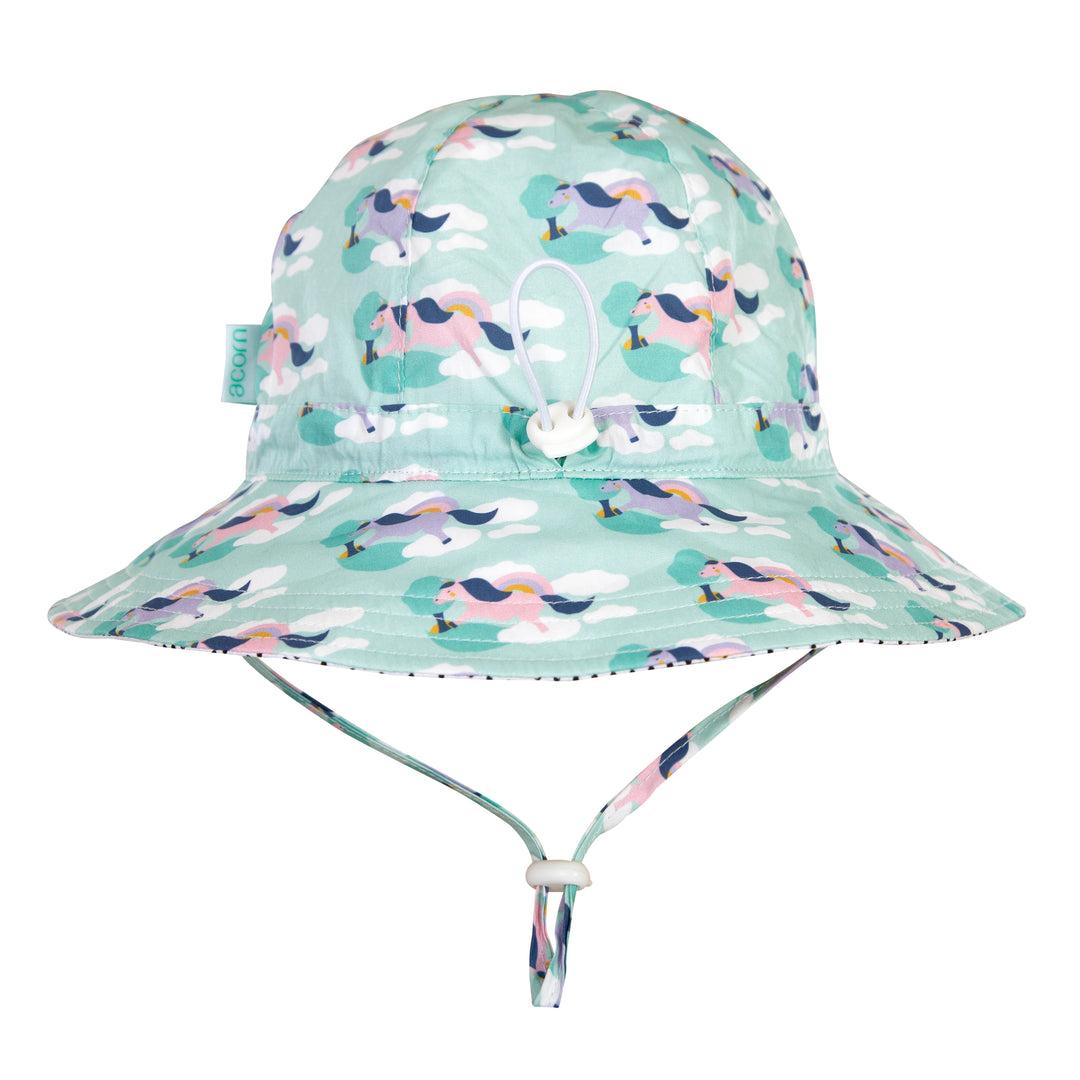 Acorn Wide Brim Sunhat - Dancing Unicorn