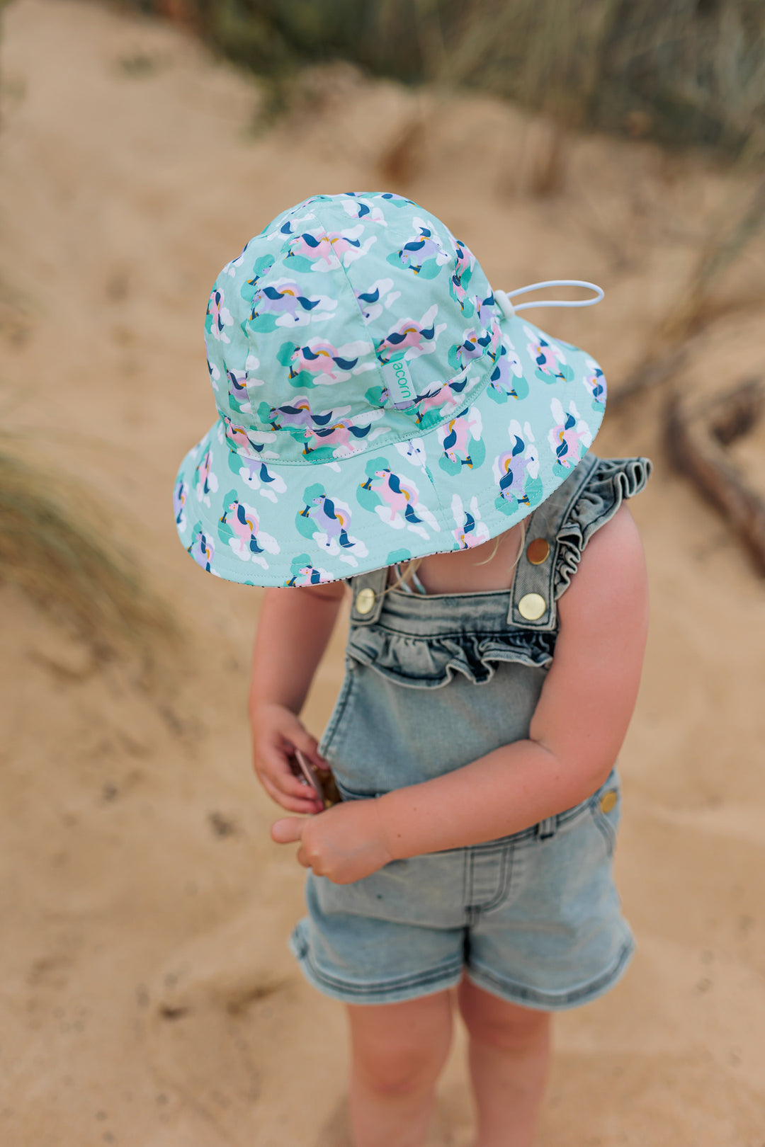 Acorn Wide Brim Sunhat - Dancing Unicorn