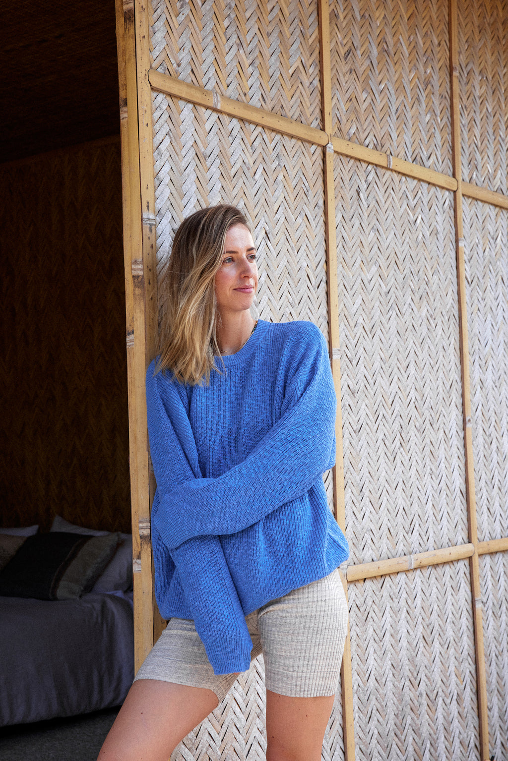 Ladies Textured Rib Pull Over - Marine – Daisy and Hen