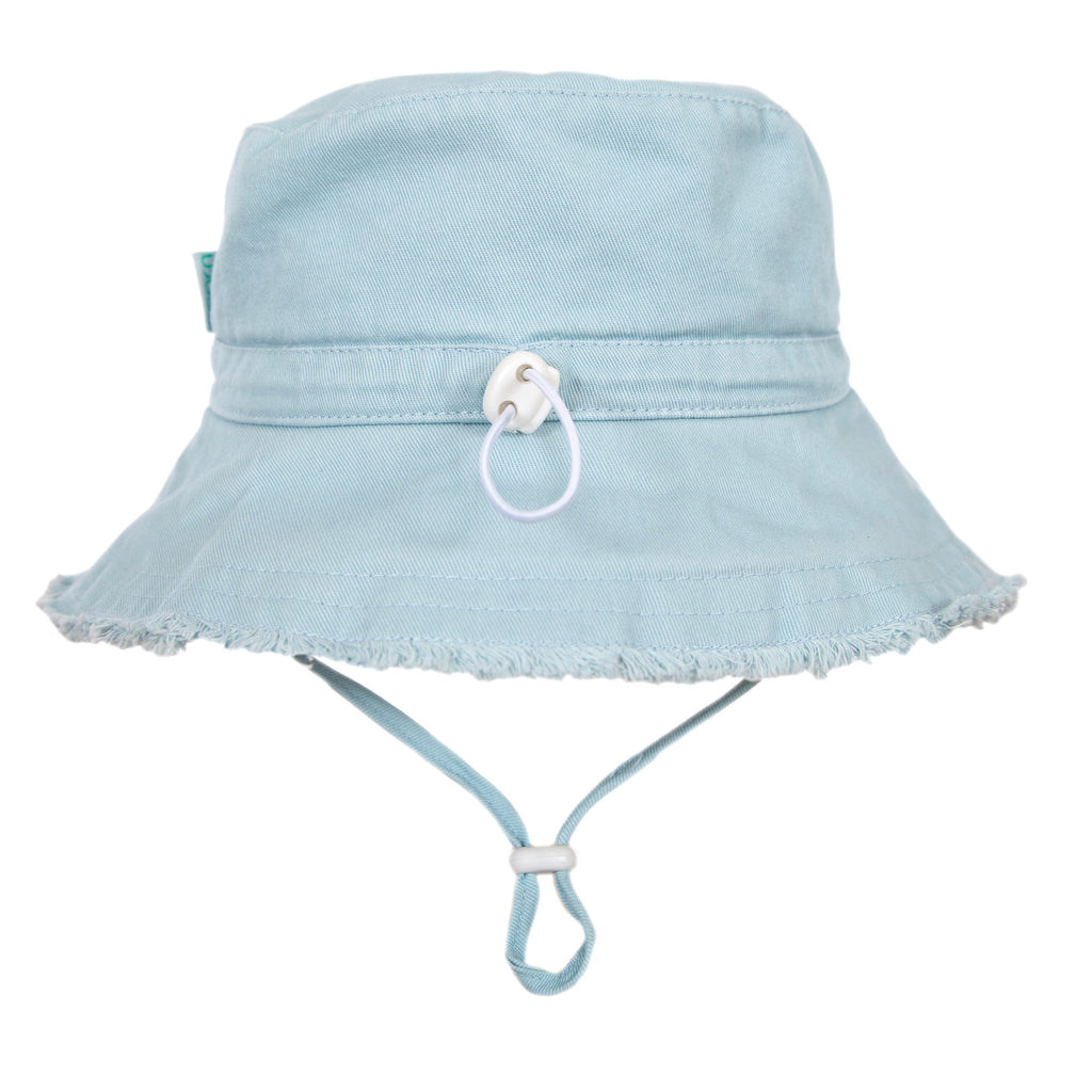 Acorn Seafoam Frayed Bucket Hat