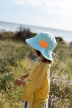 Terry Towelling Bucket Hat - Light Blue