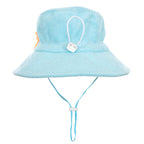 Terry Towelling Bucket Hat - Light Blue