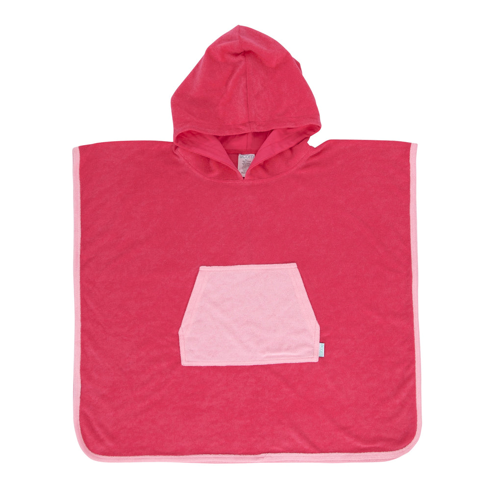 Acorn Pink Terry Towelling Hooded Towel