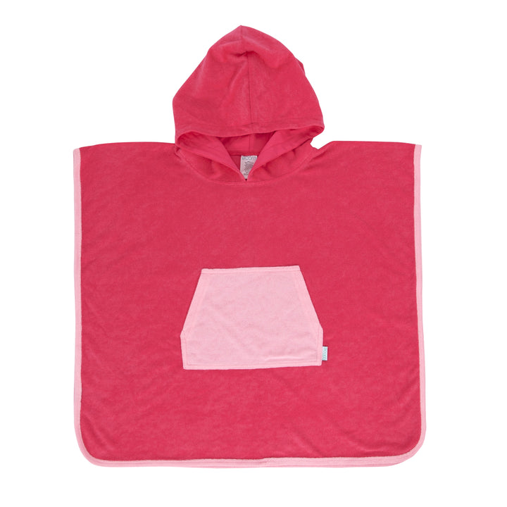 Acorn Pink Terry Towelling Hooded Towel