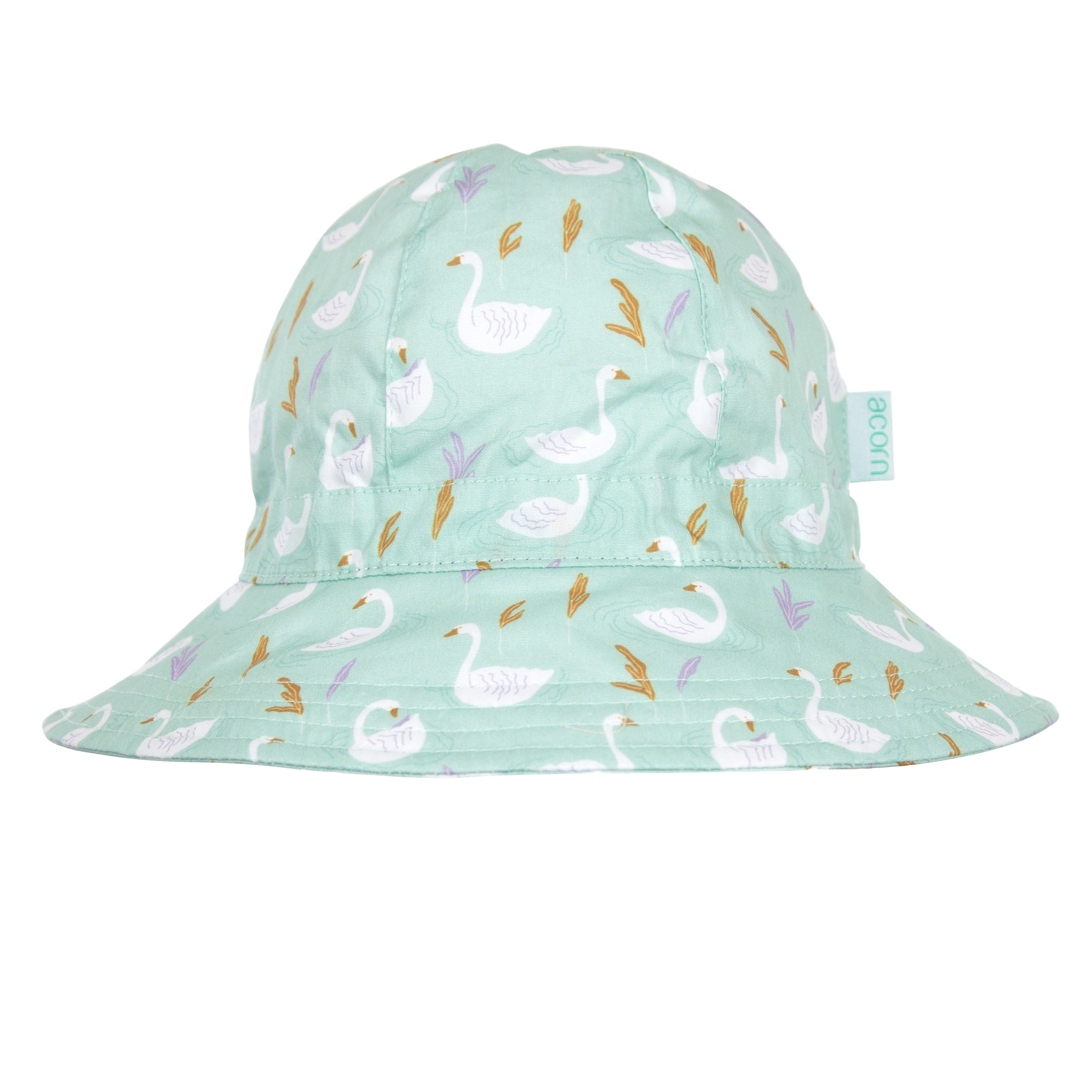 Acorn Swans Wide Brim Sunhat