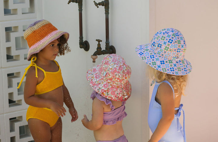 Acorn Astrid Crochet Straw Hat - Multi