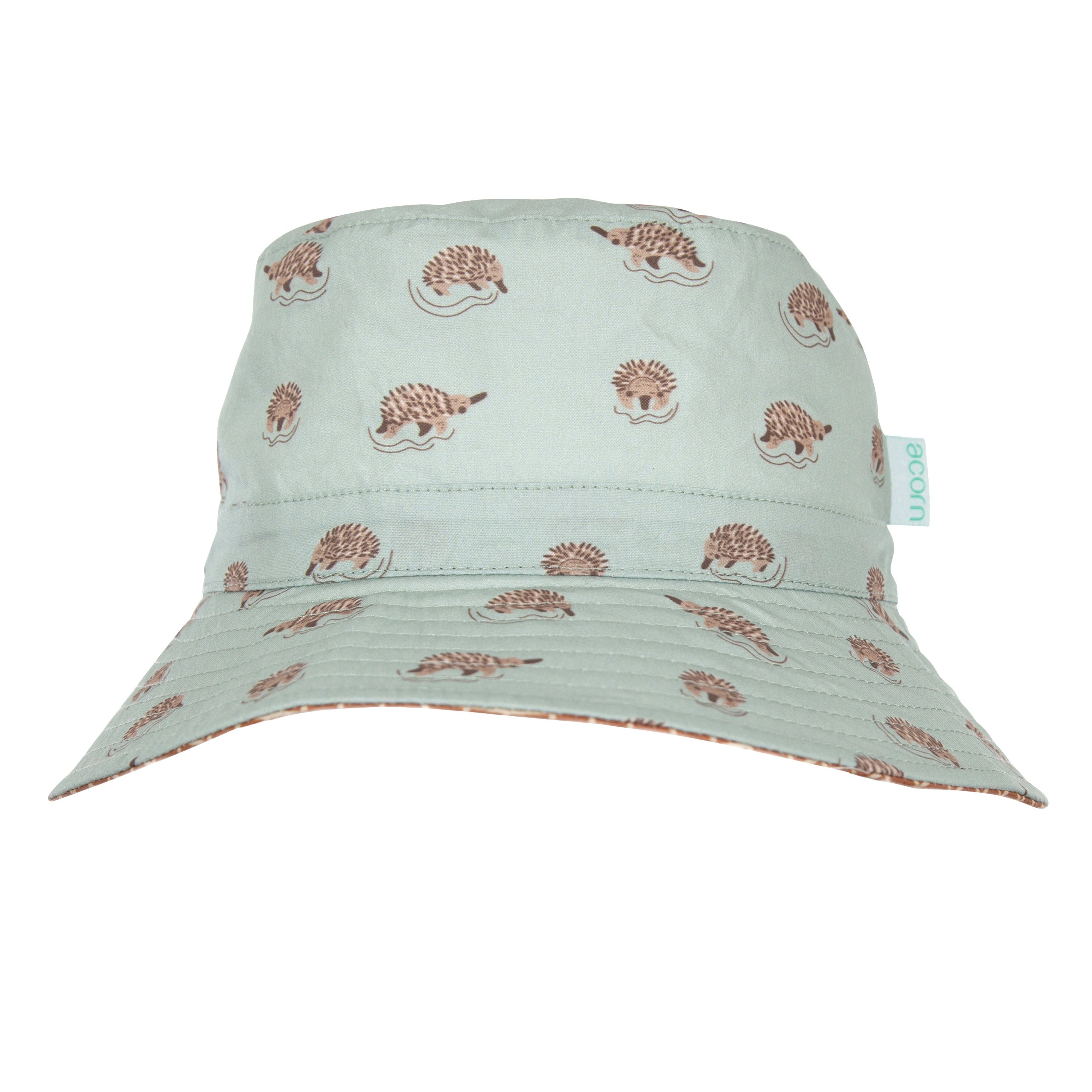 Acorn Echidna Wide Brim Bucket Hat