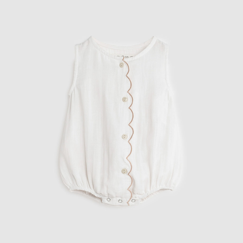 Alex and Ant Bonnie Playsuit - White
