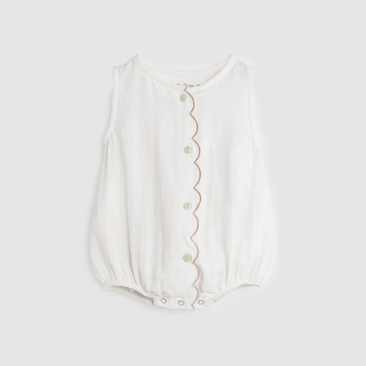 Alex and Ant Bonnie Playsuit - White