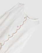 Alex and Ant Bonnie Playsuit - White
