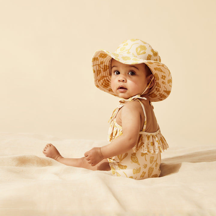 Wilson and Frenchy Goldie Floral Cutwork Swimsuit