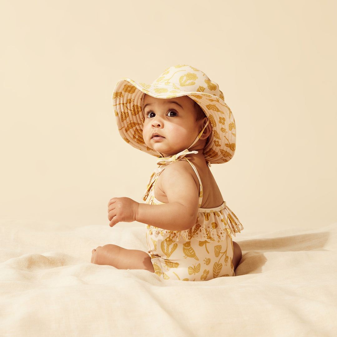 Wilson and Frenchy Goldie Floral Cutwork Swimsuit