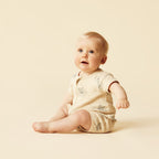 Wilson and Frenchy Little Bear Organic Pointelle Boyleg Zipsuit