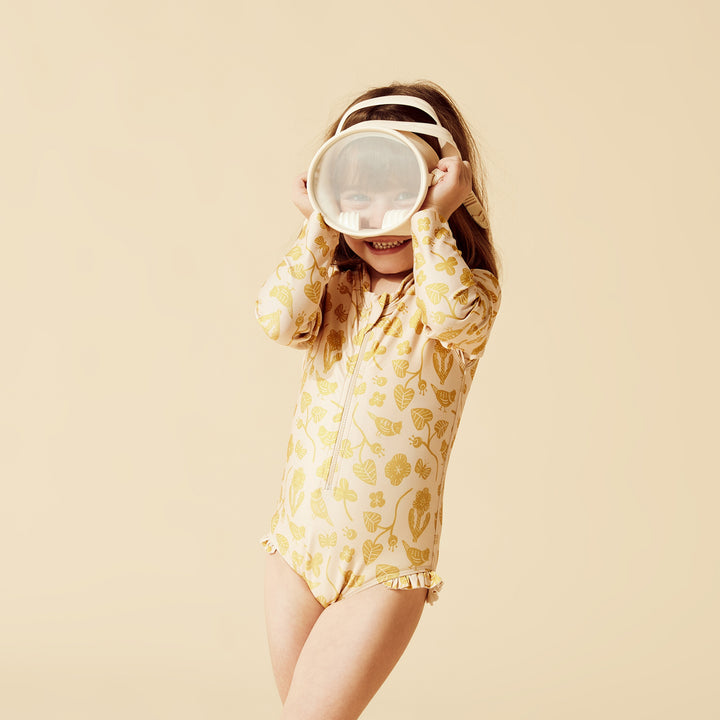 Wilson and Frenchy Goldie Floral Long Sleeve Swimsuit